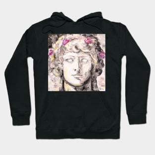 Dionysus Black and White Portrait Hoodie